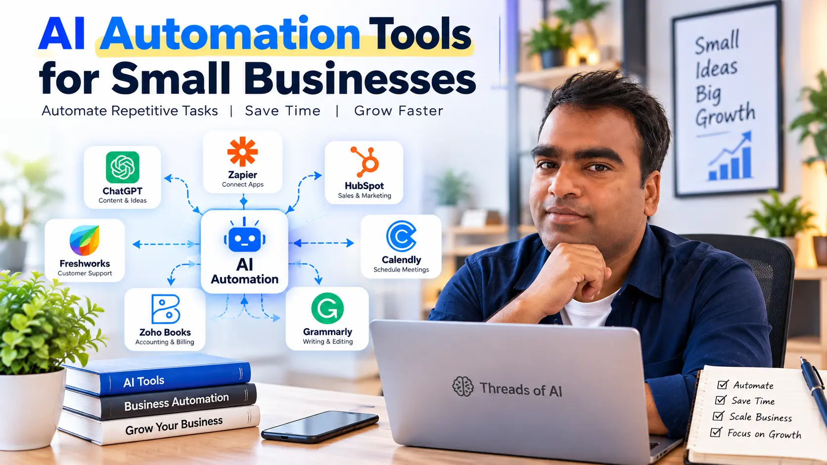 AI automation tools for small business owners to automate repetitive tasks