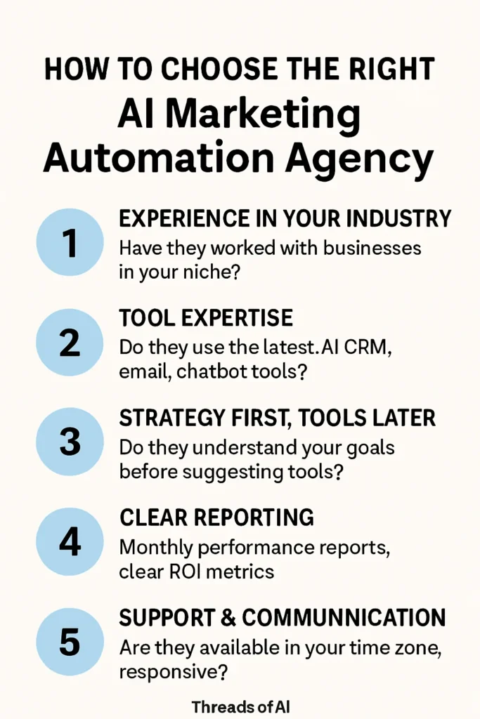 How to Choose the Right AI Marketing Automation Agency for Your Business